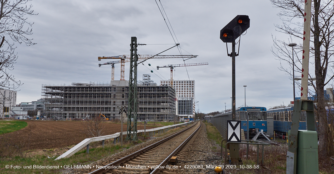 29.03.2023 - Baustelle REVO und Umgebung in Neuperlach